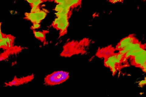 Multicolored abstract psychedelic picture Foto stock