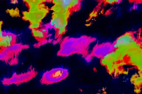 Multicolored abstract psychedelic picture Stock Photos