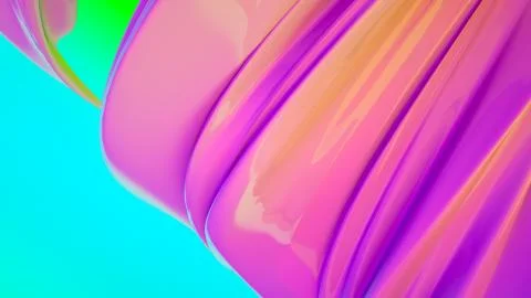 Multicolored abstract spiral shape. 3d render illustration. background Illustrazione stock