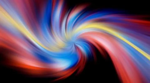 Multicolored abstraction on black background, high quality detailed render Stock Illustration