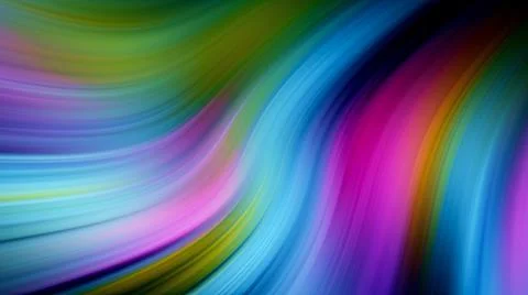 Multicolored abstraction on black background, high quality detailed render Stock Illustration