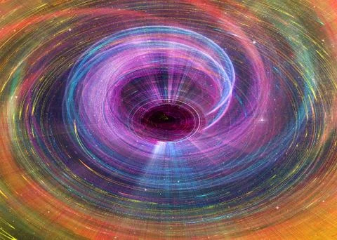 Multicolored abstraction of the universe. Stock Illustration