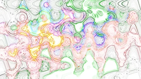 Multicolored abstraction on a white background Video stock 129290194