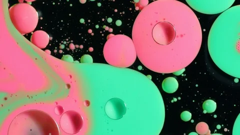 Multicolored acrylic paint. Slow motion. Fantastic surface. Abstract colorful pa Stock-Footage 88148570