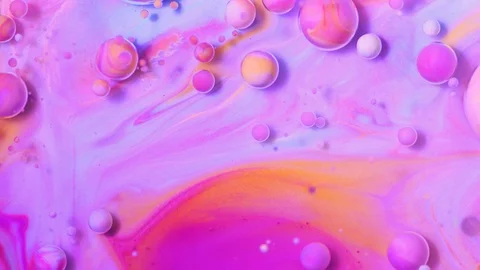 Multicolored acrylic paint. Slow motion. Fantastic surface. Abstract colorful pa Stock Footage 88328709
