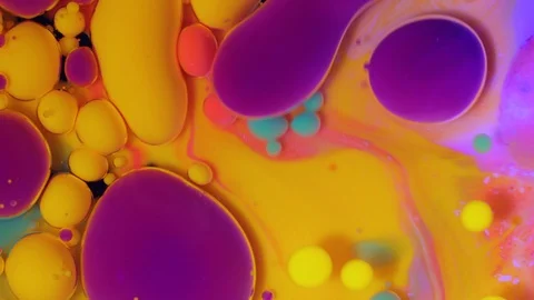 Multicolored acrylic paint. Slow motion. Fantastic surface. Abstract colorful pa 스톡 동영상 88414483