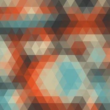 Multicolored angular wattled pattern background Stock Illustration