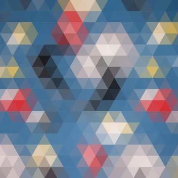 Multicolored angular wattled pattern background 스톡 일러스트