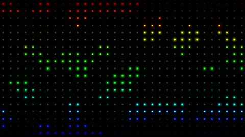 Multicolored audio equalizer Stock Footage 60058677