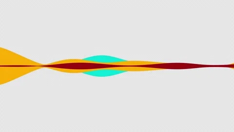 Multicolored Audio Wave Animation Reacting On Alpha Channel Stock Footage 325387575