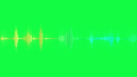 Multicolored audio waveform animation. Music, audio technology concept. Stock Footage 171619890