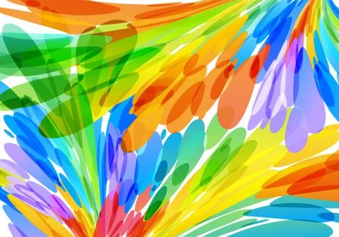 Multicolored background, brush strokes Stock Illustration