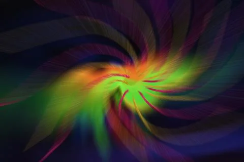 Multicolored background of color rays swirling in disco style. イラスト素材