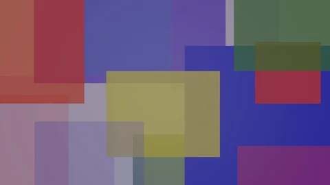 Multicolored background composed of color changing overlapping rectangles with Stock Footage 124166785