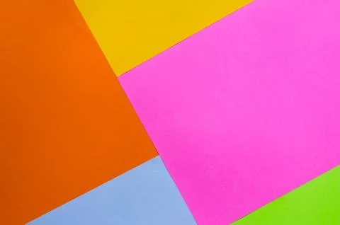 Multicolored background from a large number of sheets of paper Stock Photos