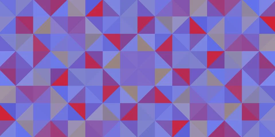 Multicolored background. A mosaic of small triangles. Pixel texture, pattern. Stock Illustration