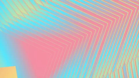 Multicolored background of moving lines. 3d rendering loop animation 4K Stock Footage 222044842