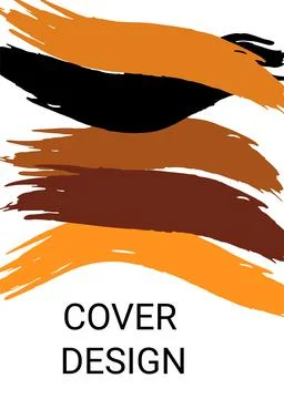 Multicolored background. Paint strokes. A4 background with multi-colored stro Stock Illustration