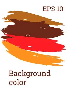 Multicolored background. Paint strokes. A4 background with multi-colored stro Stock Illustration
