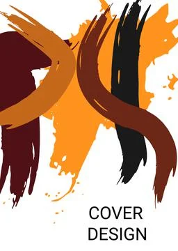 Multicolored background. Paint strokes. A4 background with multi-colored stro Ilustración de archivo