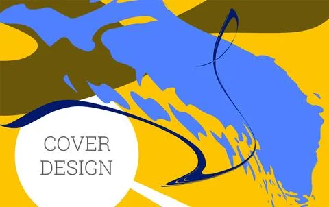 Multicolored background. Paint strokes and geometric elements. Notebook or .. Stock Illustration