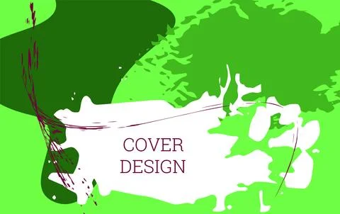 Multicolored background. Paint strokes and geometric elements. Notebook or .. Stock Illustration