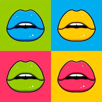 Multicolored background in pop art style. Stock Illustration