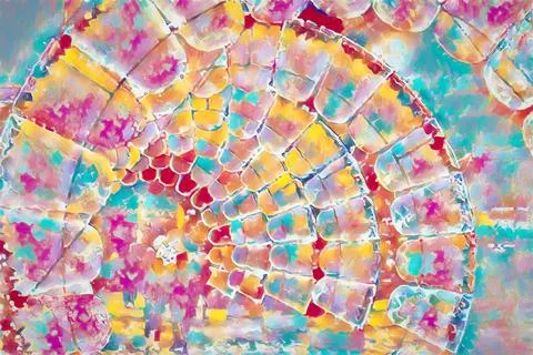 Multicolored background of spots of bright colors Stock Illustration