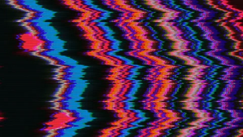 Multicolored bad tv effect vintage noisy elegant holographic background. Stock Footage 232805962