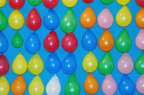 Multicolored balloons Stock Photos