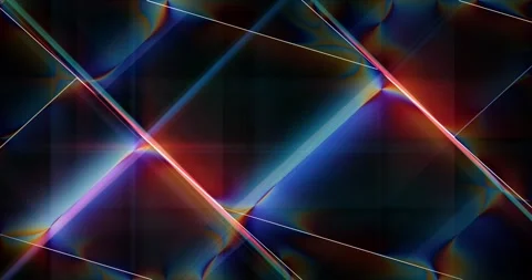 Multicolored beams of light form a moving mosaic Stock Footage 285498578