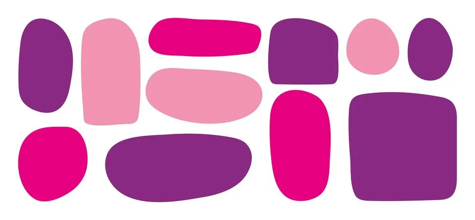 Multicolored blank quote Frames template collection in Doodle style. Hand d.. Stock-Illustration