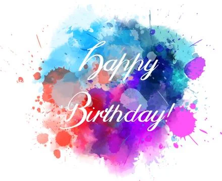 Multicolored blot Stock Illustration