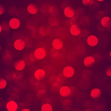 Multicolored blurry bokeh on a red background Stock Illustration