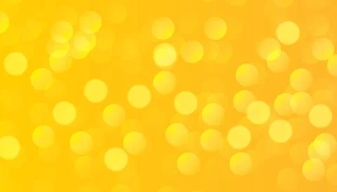 Multicolored blurry bokeh on a yellow background Stock Illustration