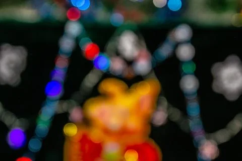 Multicolored bokeh from balls Foto stock