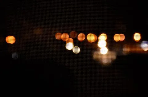 Multicolored bokeh on black background Foto stock