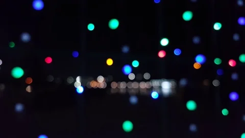 Multicolored bokeh bulb Stock Footage 107378354