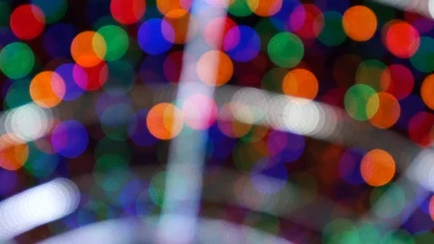 Multicolored bokeh bulb Stock Footage 107378947