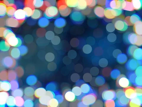 Multicolored bokeh defocused background. Frame, blurred backdrop Stock Illustration