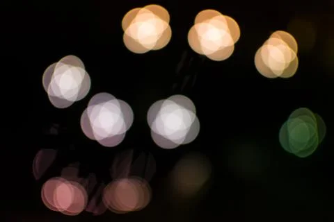 Multicolored Bokeh Light Effect Stock Photos