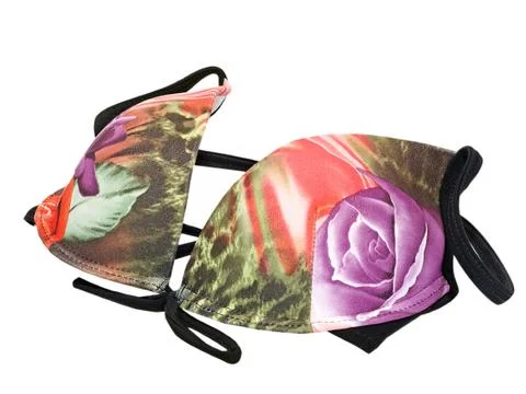 Multicolored bra. Stock Photos