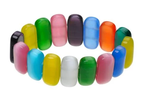 Multicolored bracelet, isolated Stock Photos