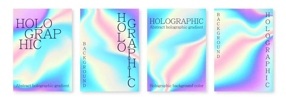Multicolored bright background with iridescent tints of color Holographic Stock Illustration