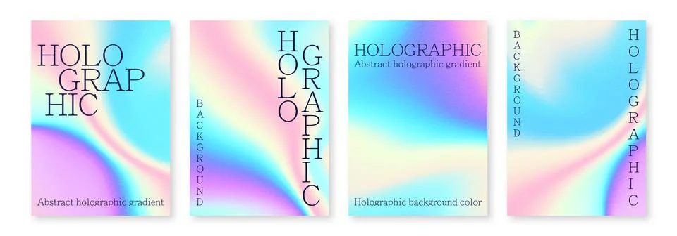 Multicolored bright background with iridescent tints of color Holographic Stock Illustration