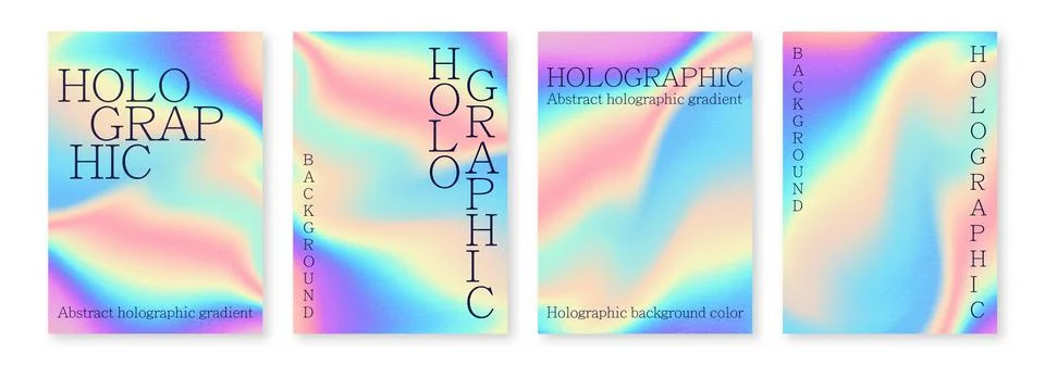 Multicolored bright background with iridescent tints of color Holographic Stock Illustration