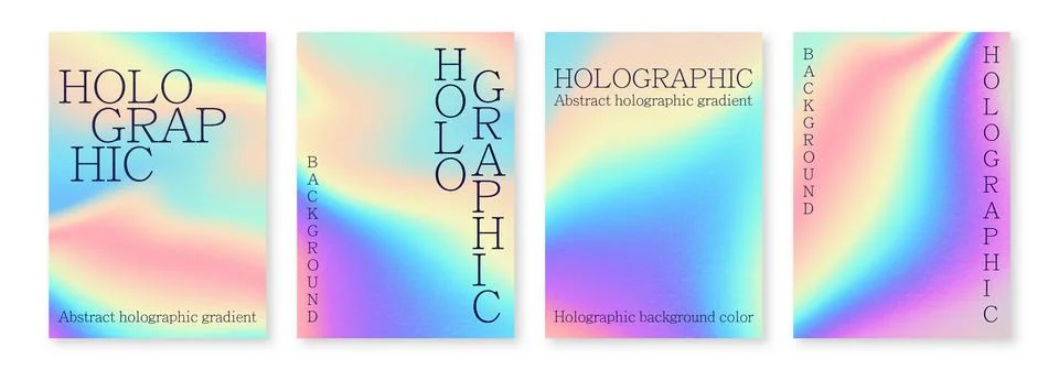 Multicolored bright background with iridescent tints of color Holographic Stock Illustration