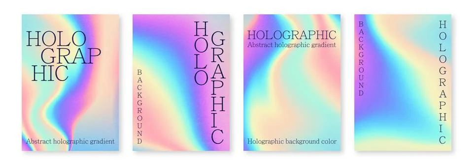 Multicolored bright background with iridescent tints of color Holographic Stock Illustration