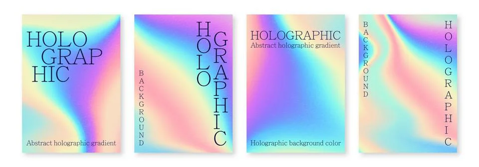 Multicolored bright background with iridescent tints of color Holographic Stock Illustration