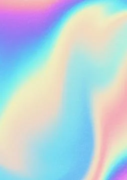 Multicolored bright background with iridescent tints of color. Holographic Stock Illustration